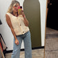 Luz Gold Button Knit Top