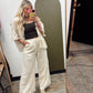 Boca Crochet Tie Top (Cream)