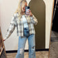Box Car Plaid Top (Khaki)