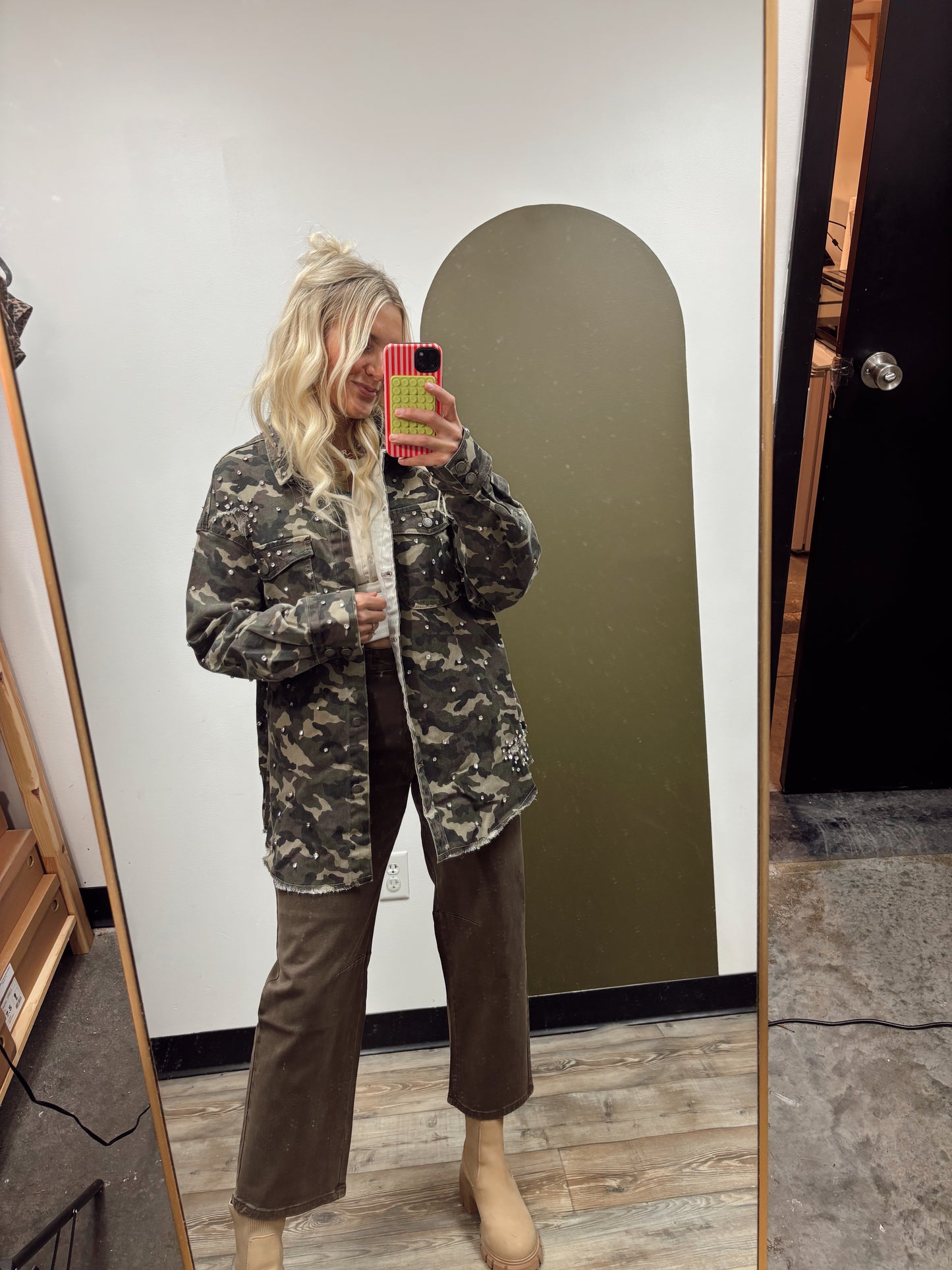 Camo Rhinestone Jacket
