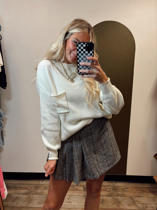 Janis Pullover Sweater (Ivory)