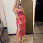 Sweet Rose Midi Dress