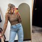 Plaid Sheer Top