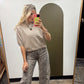 Maggie Sweater Top (Taupe)