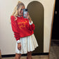 Kansas City Emb Sweater (Red)