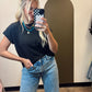 Lia Cuff Top (Black)