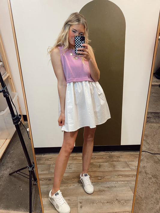 Lila Colorblock Dress