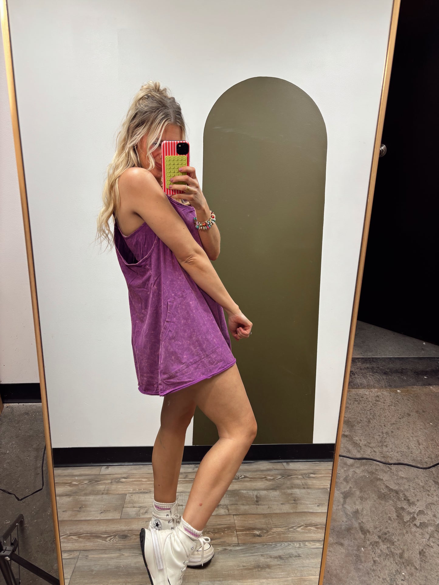 Weekend In Sneakers Dress (Purple)