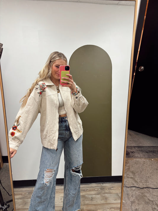 Peggy Emb Denim Jacket