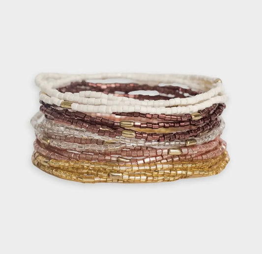 Chelsea 18 Strand Luxe Bracelet (Mixed Metallic)