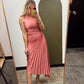 Total Eclipse Pleat Dress (Rose)