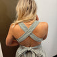 Jemma Cross Back Denim Dress