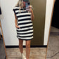 Shawna Stripe Dress (Black)