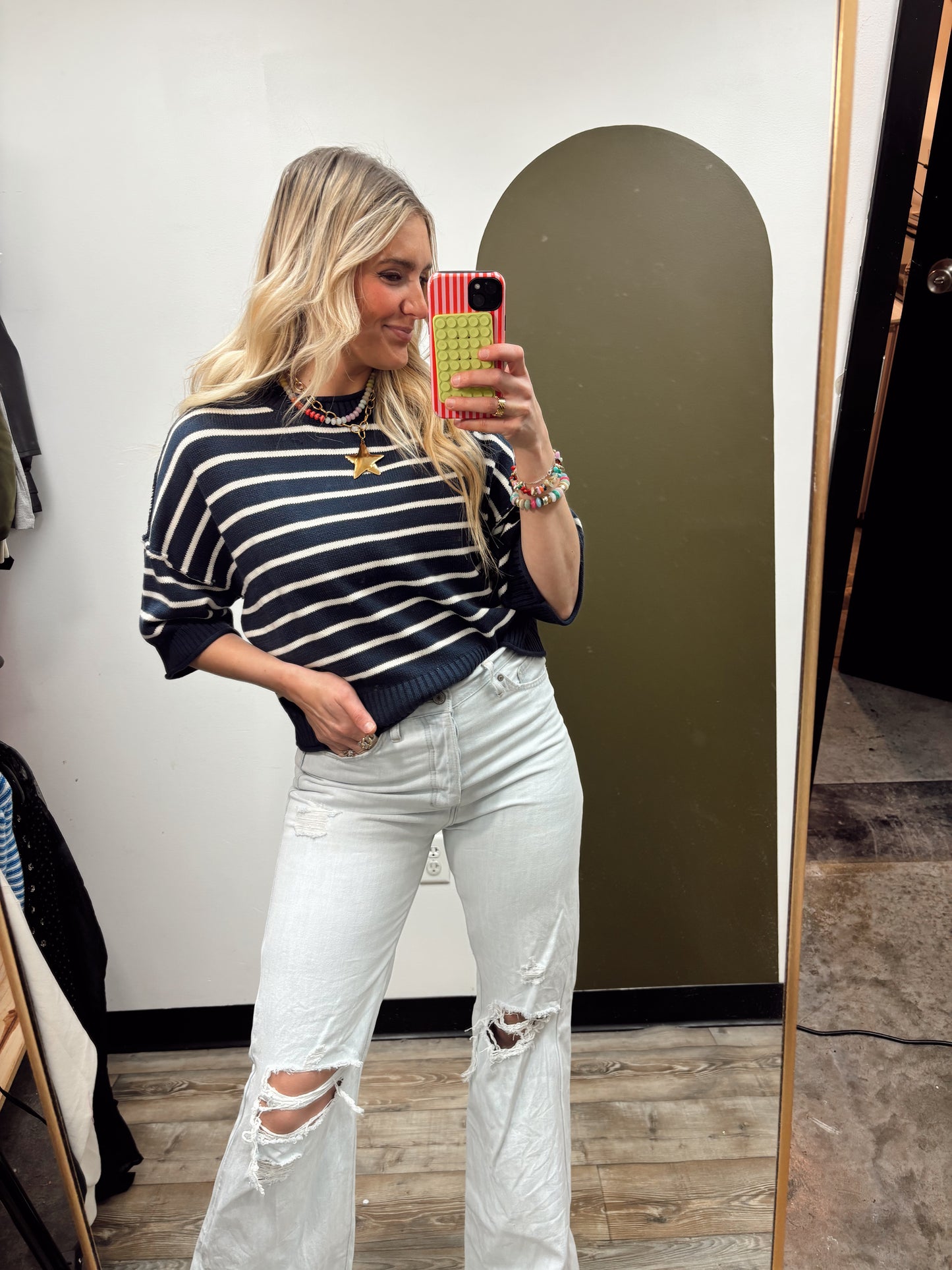 Sipping Seaside Sweater (Navy)