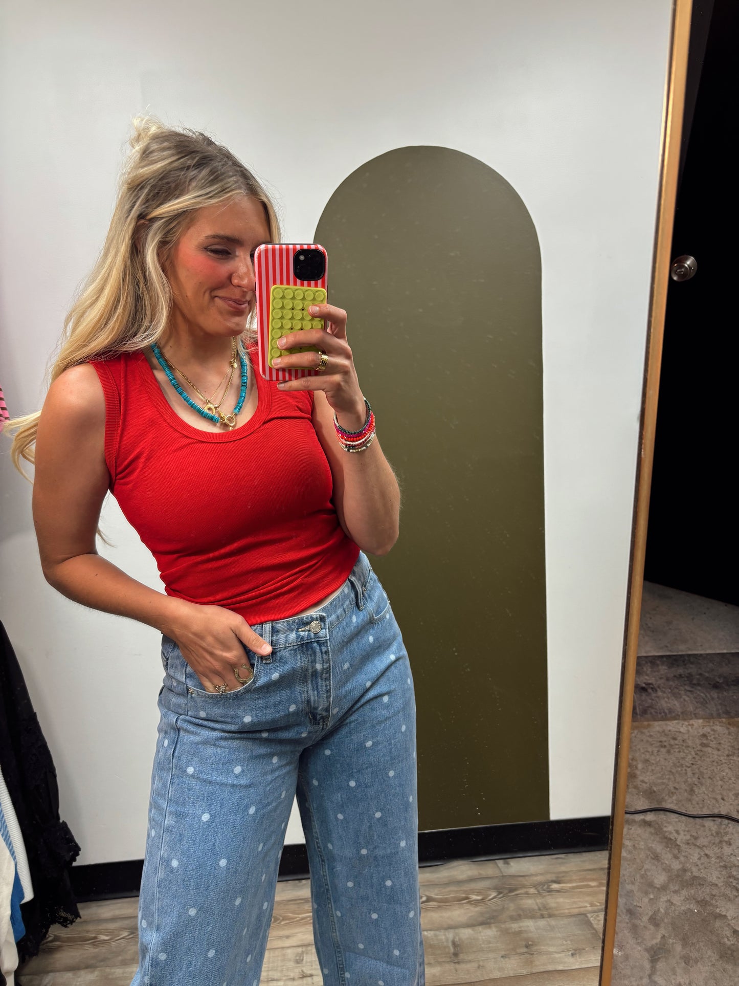 Kelsey Tank Top (Red)