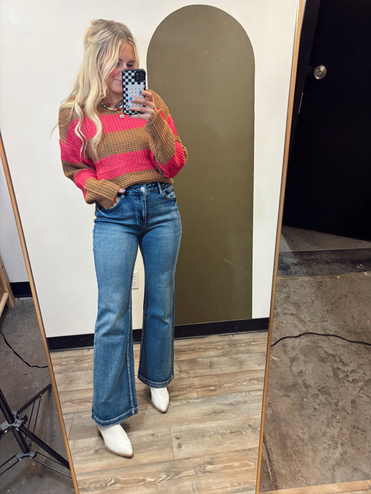 Evan Wide Leg Flare Jean