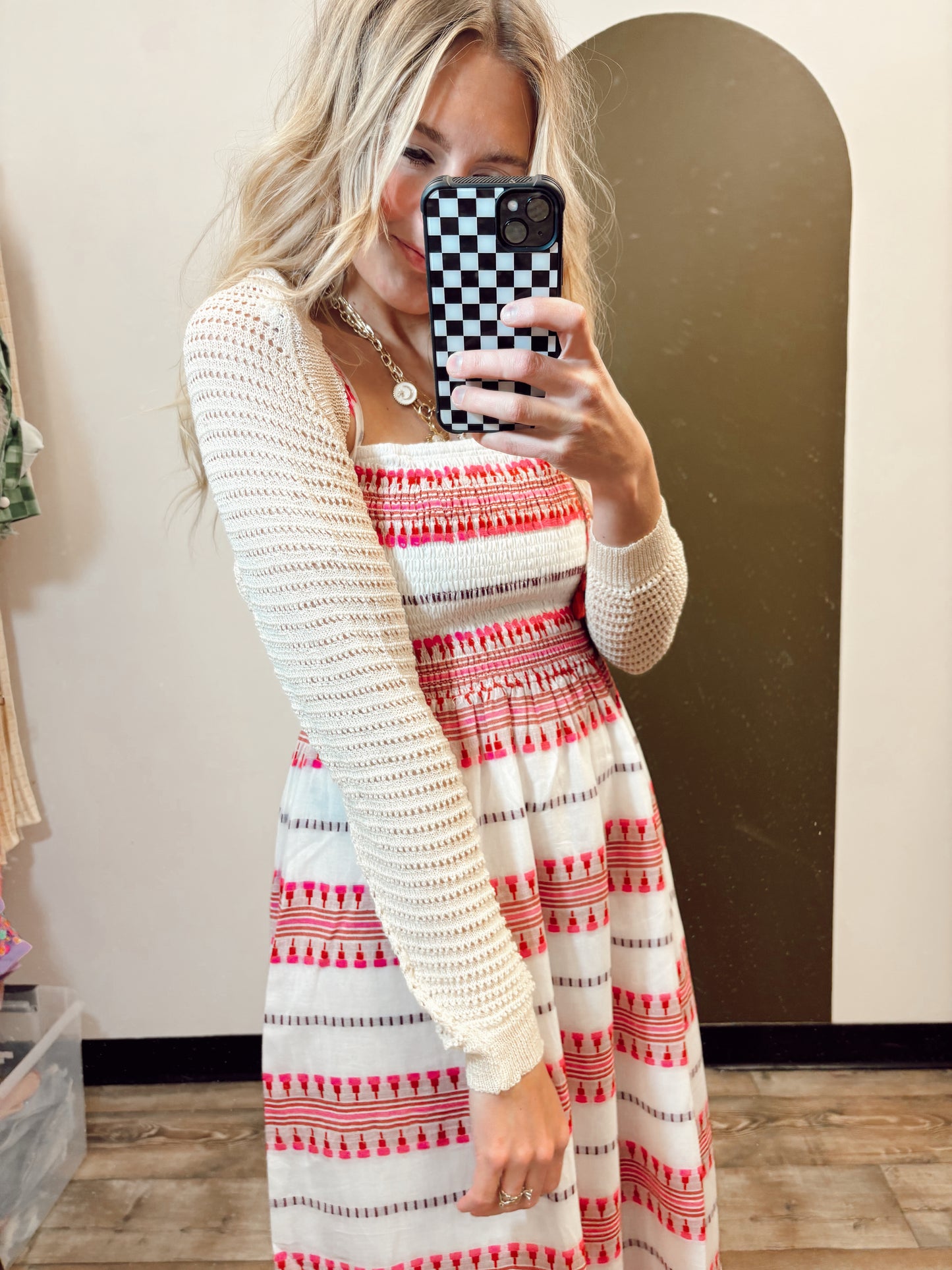 Crop Bolero Sweater (Cream)
