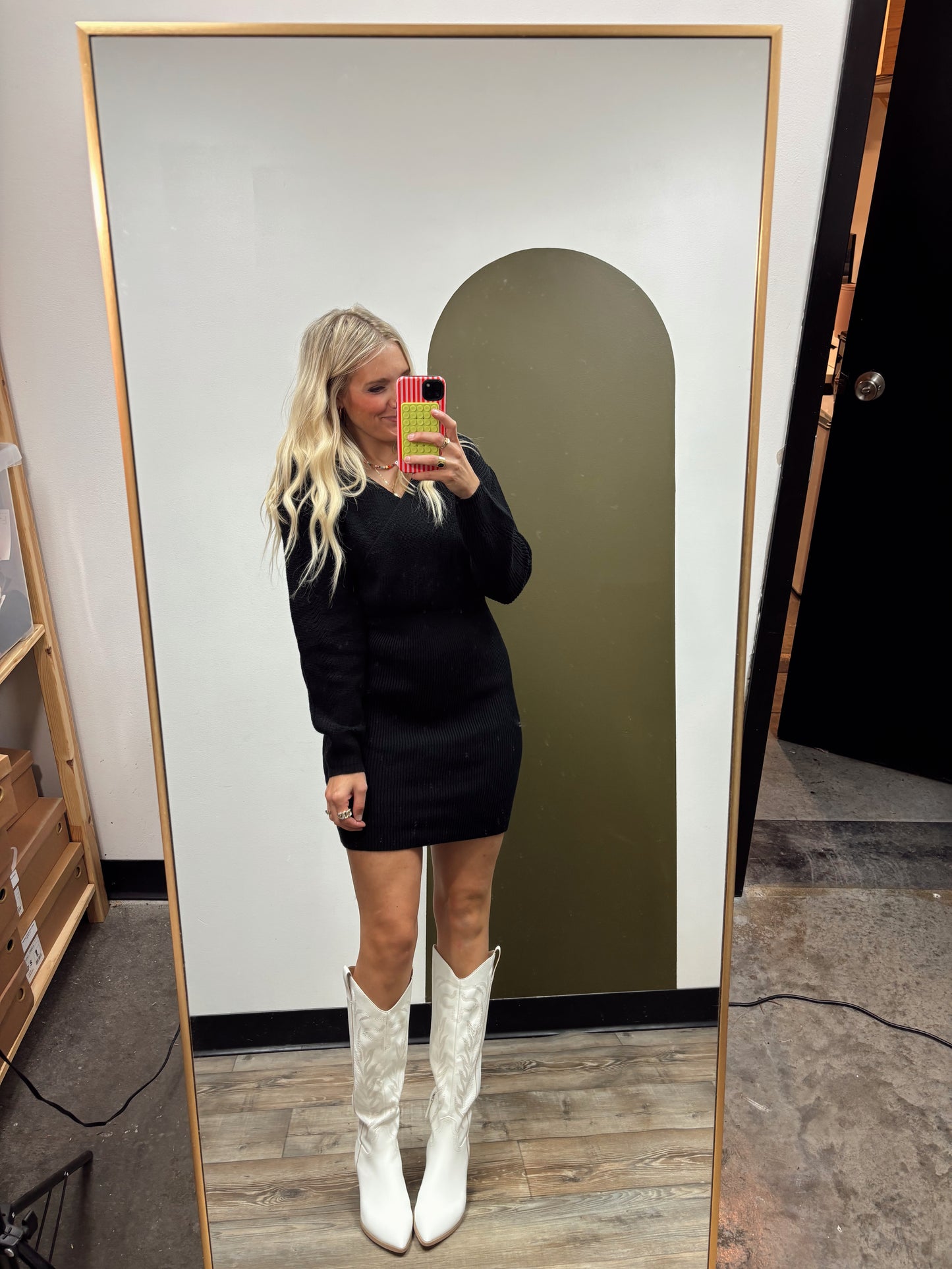 Noemi Sweater Dress (Black)