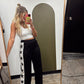 Star Striped Sweatpant (Black)