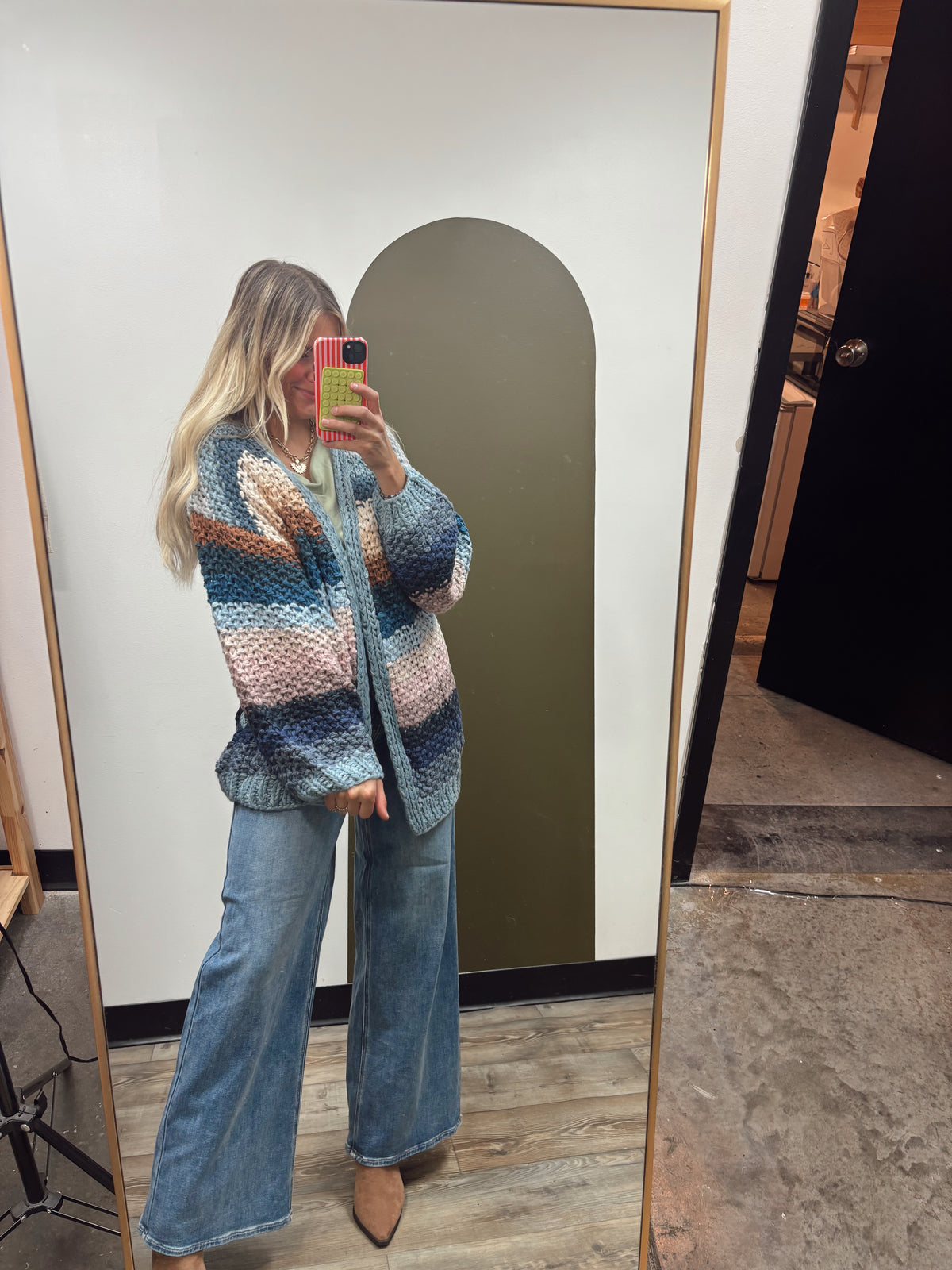 Sweet Skies Crochet Cardigan (Blue)