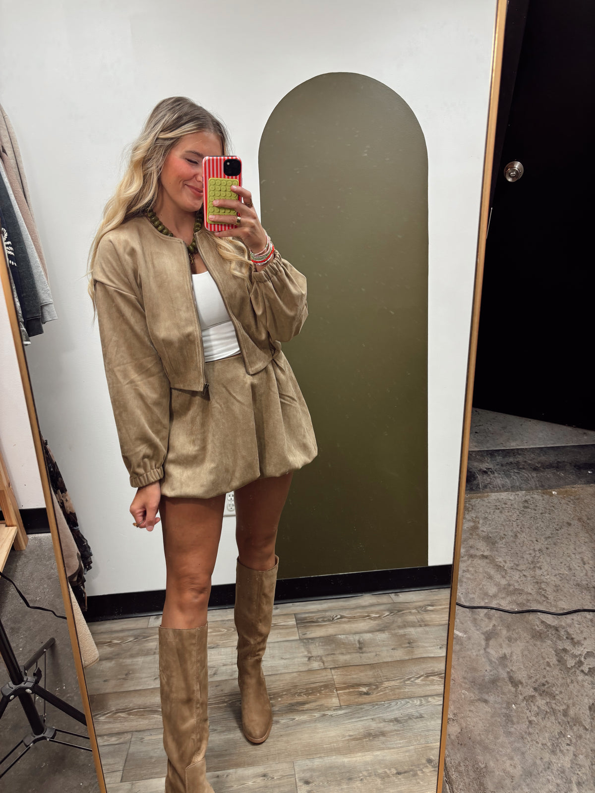 Arden Suede Jacket (Mocha)