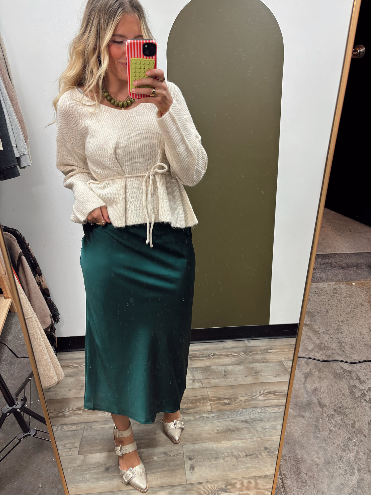 Tana Tie Sweater (Cream)