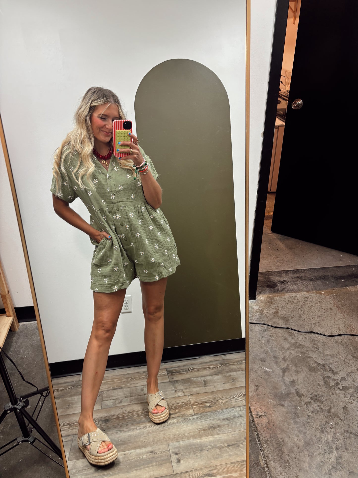 Daisy Button Romper