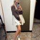 Lottie 2fer Dress (Brown)