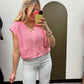 Rhea Slvless Button Sweater (Pink)