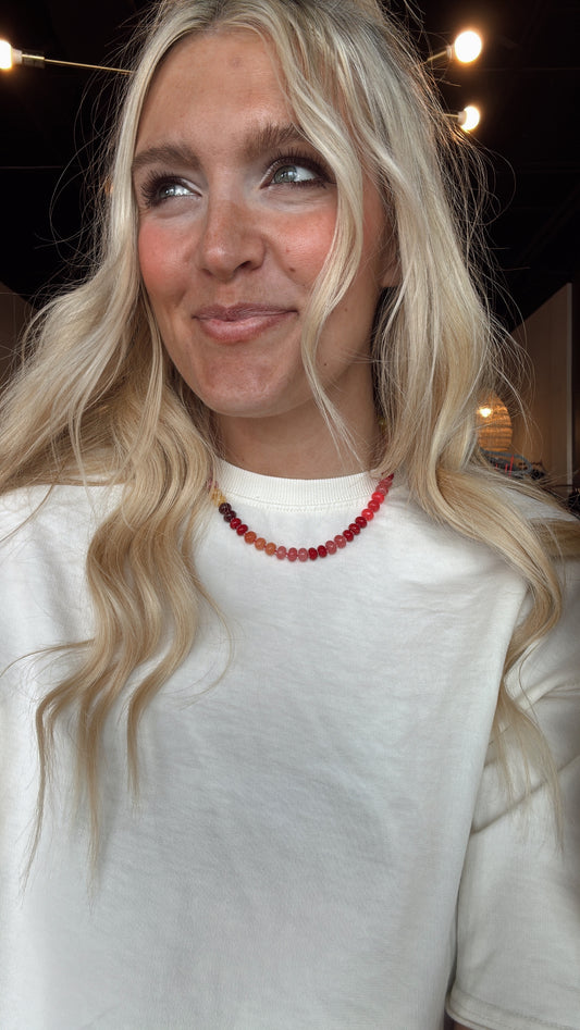 Rainbow Gem Necklace (Snowcone)