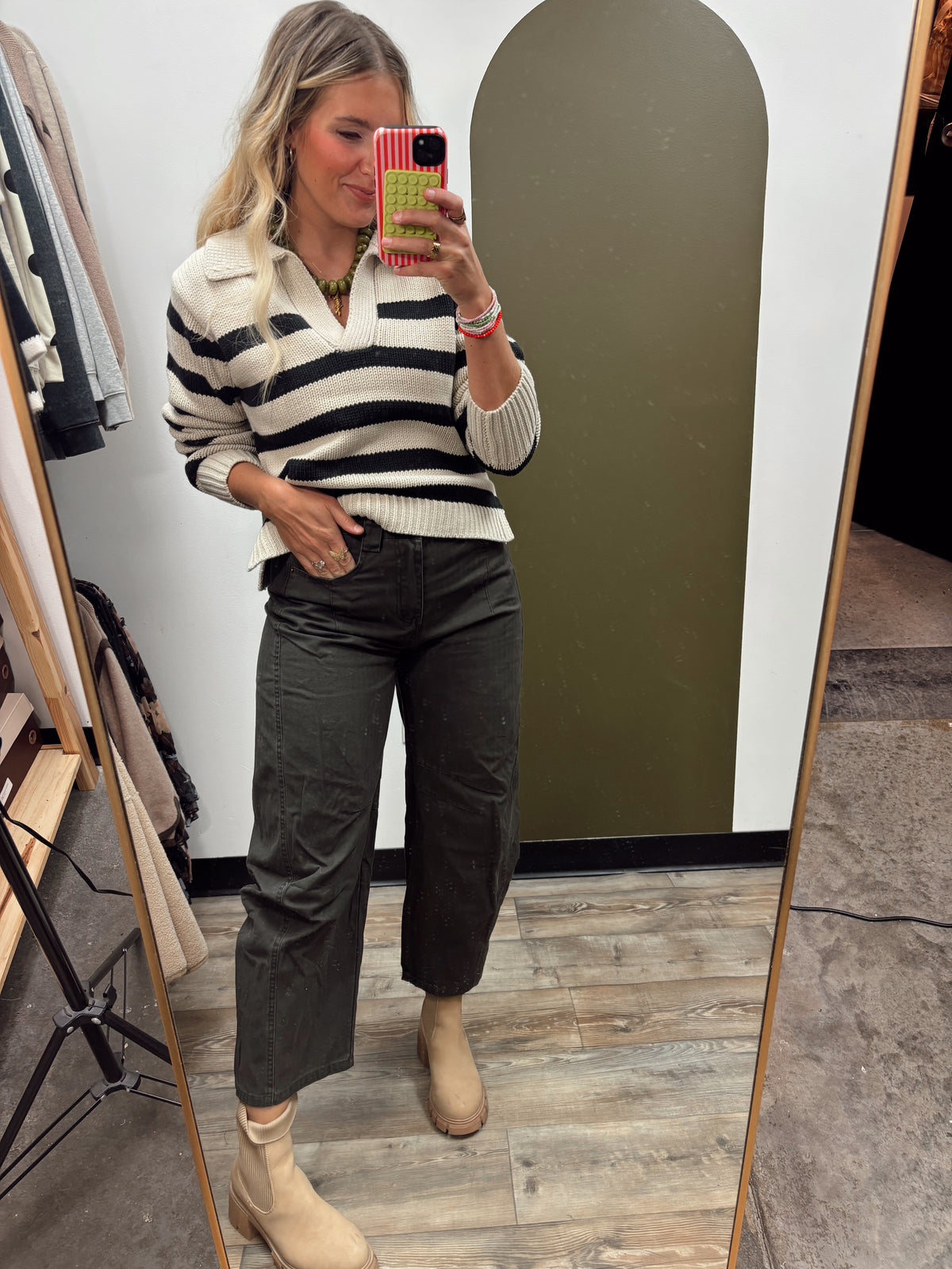 Charcoal Barrel Pant