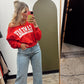 Sydney Game Day Off Shoulder Sweat Top