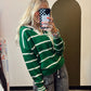 Skylar Stripe Sweater (green)