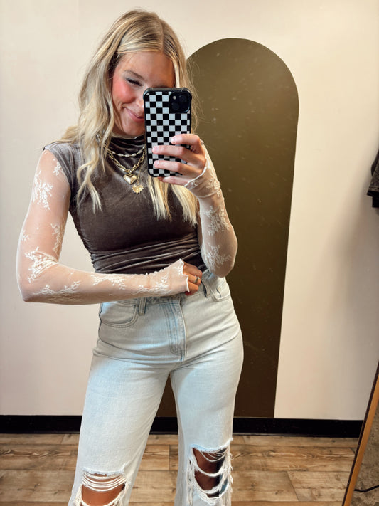 Under The Moonlight Velvet Top