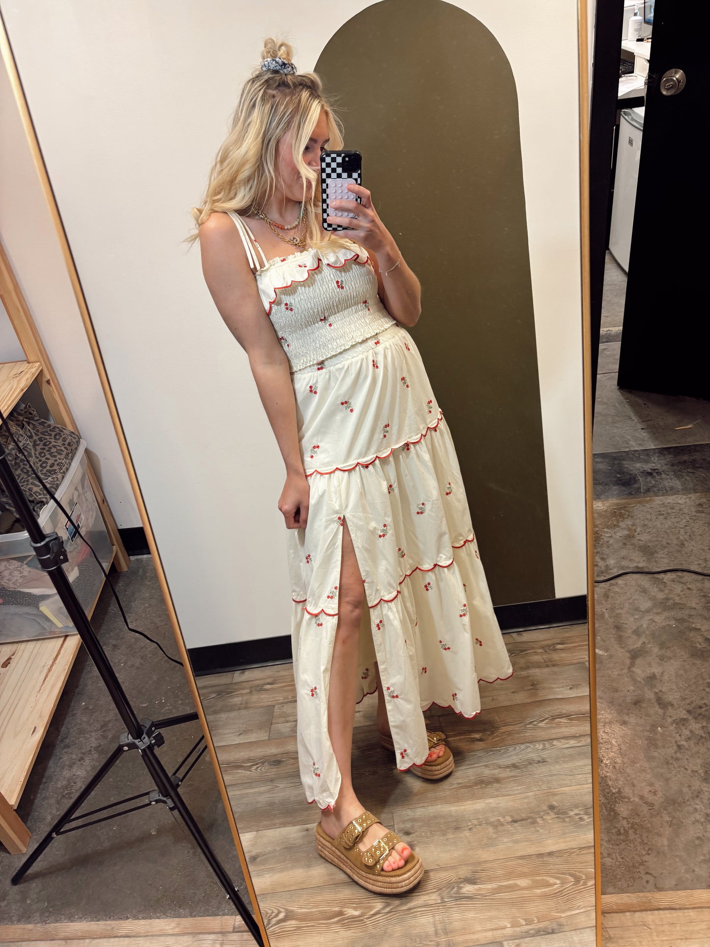 Rosie Emb Skirt Set