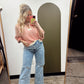 Jordyn Stripe Sweater (Coral)