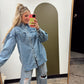 Heart Hands Denim Shacket