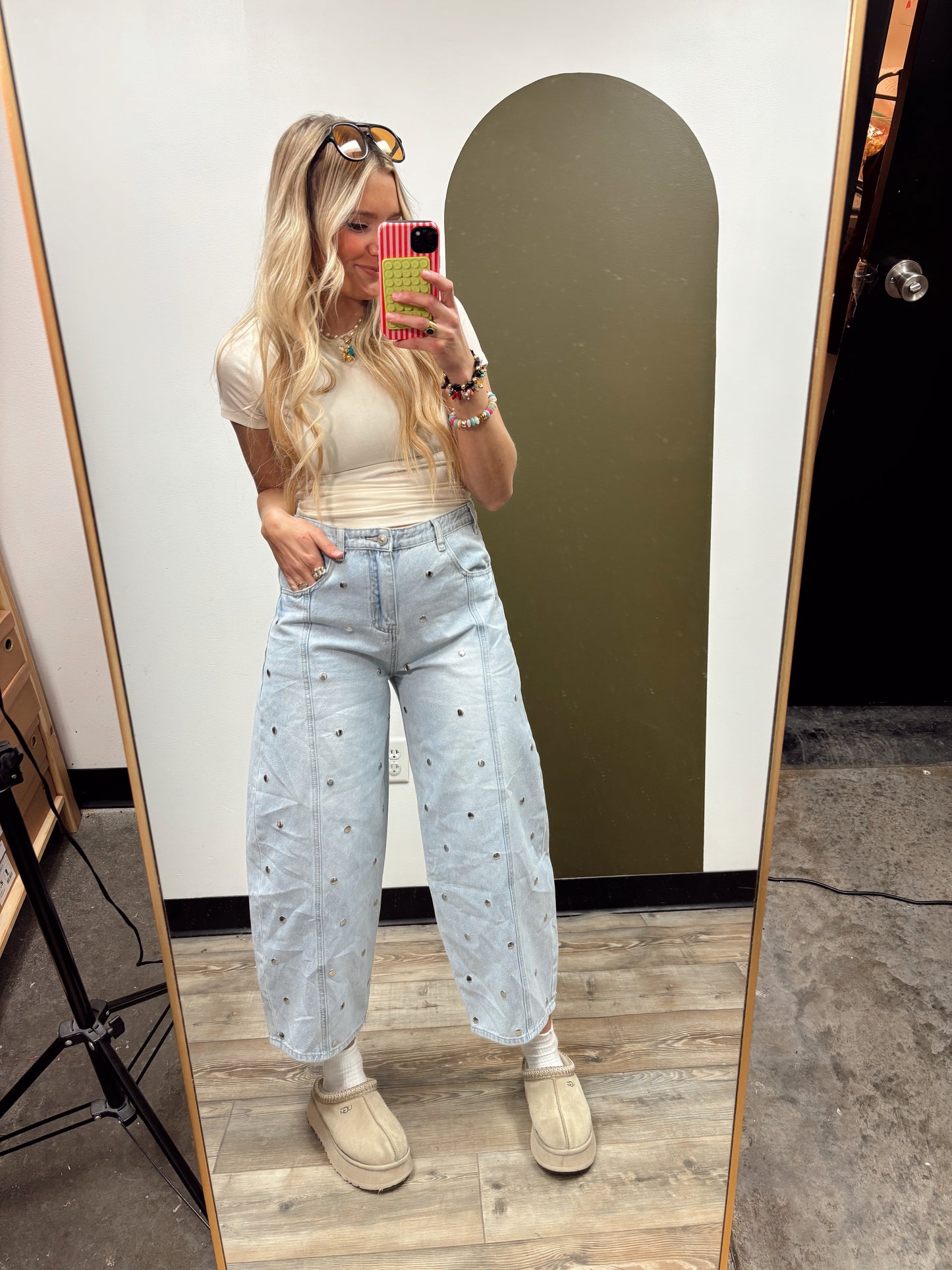 Shine Bright Barrel Denim