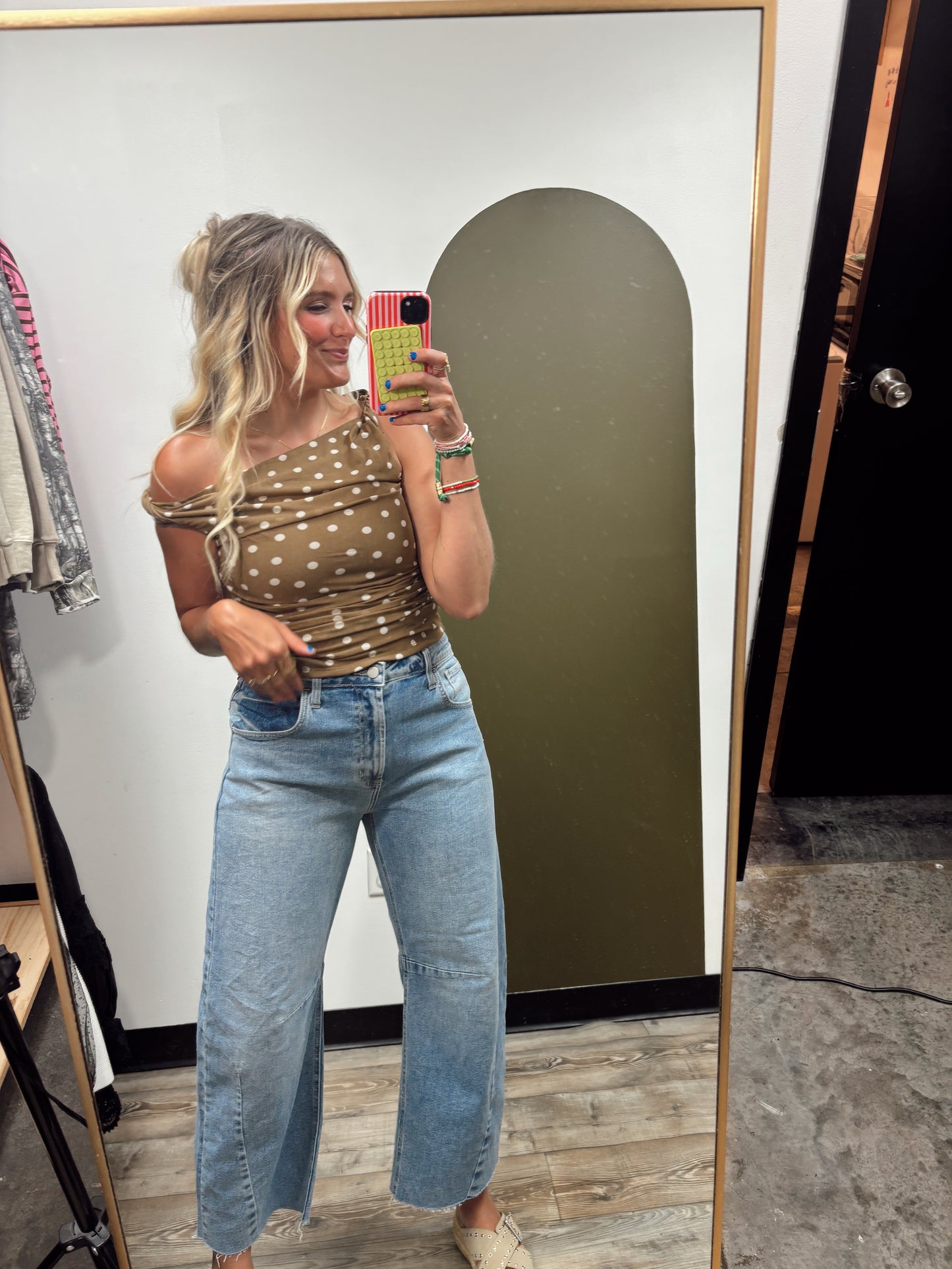 Dont Get It Twisted Polka Dot Top