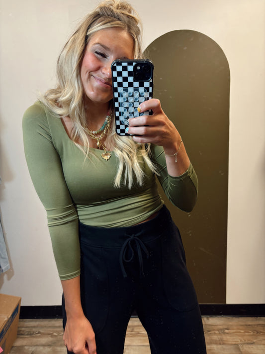 There She Goes Top (Olive)