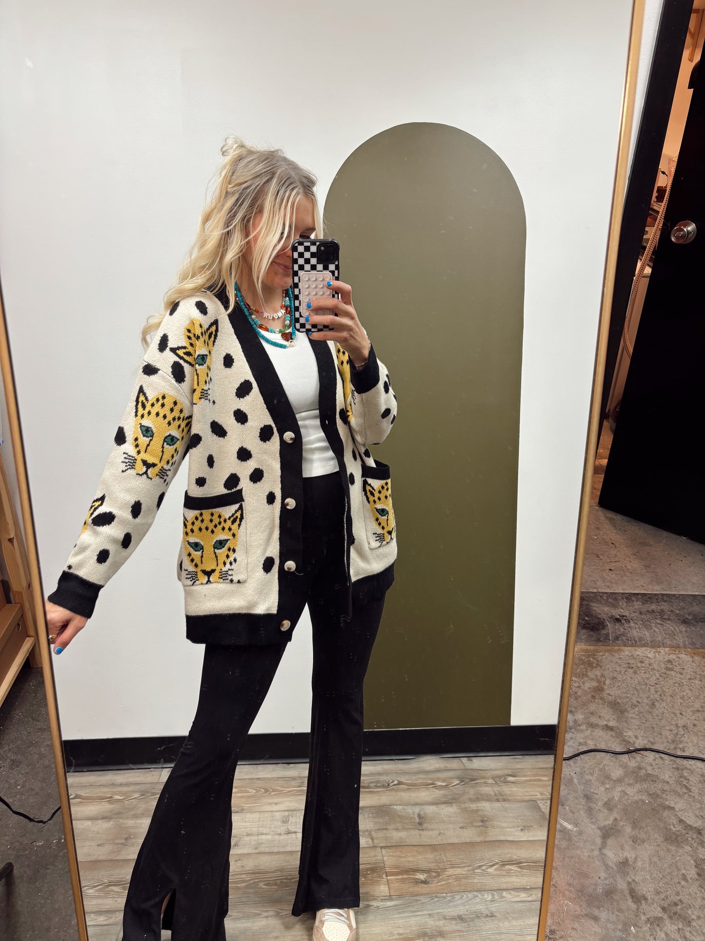 Octavia Leopard Cardigan