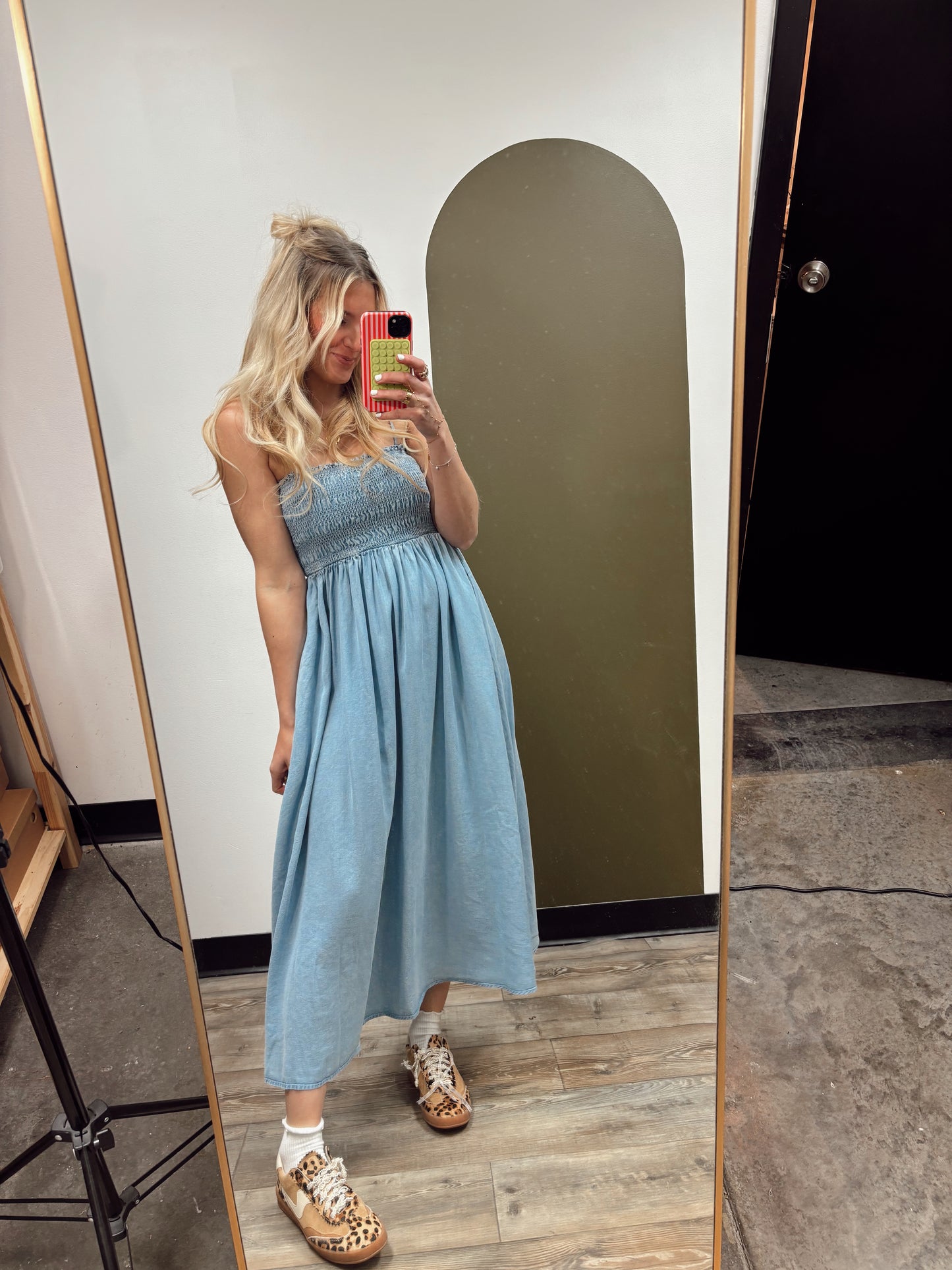 Penelope Chambray Midi Dress