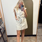 Kathleen Button Dress (Sand)
