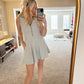 Juniper Pleat Dress (Grey)