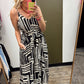 Mykonos Print Maxi Dress
