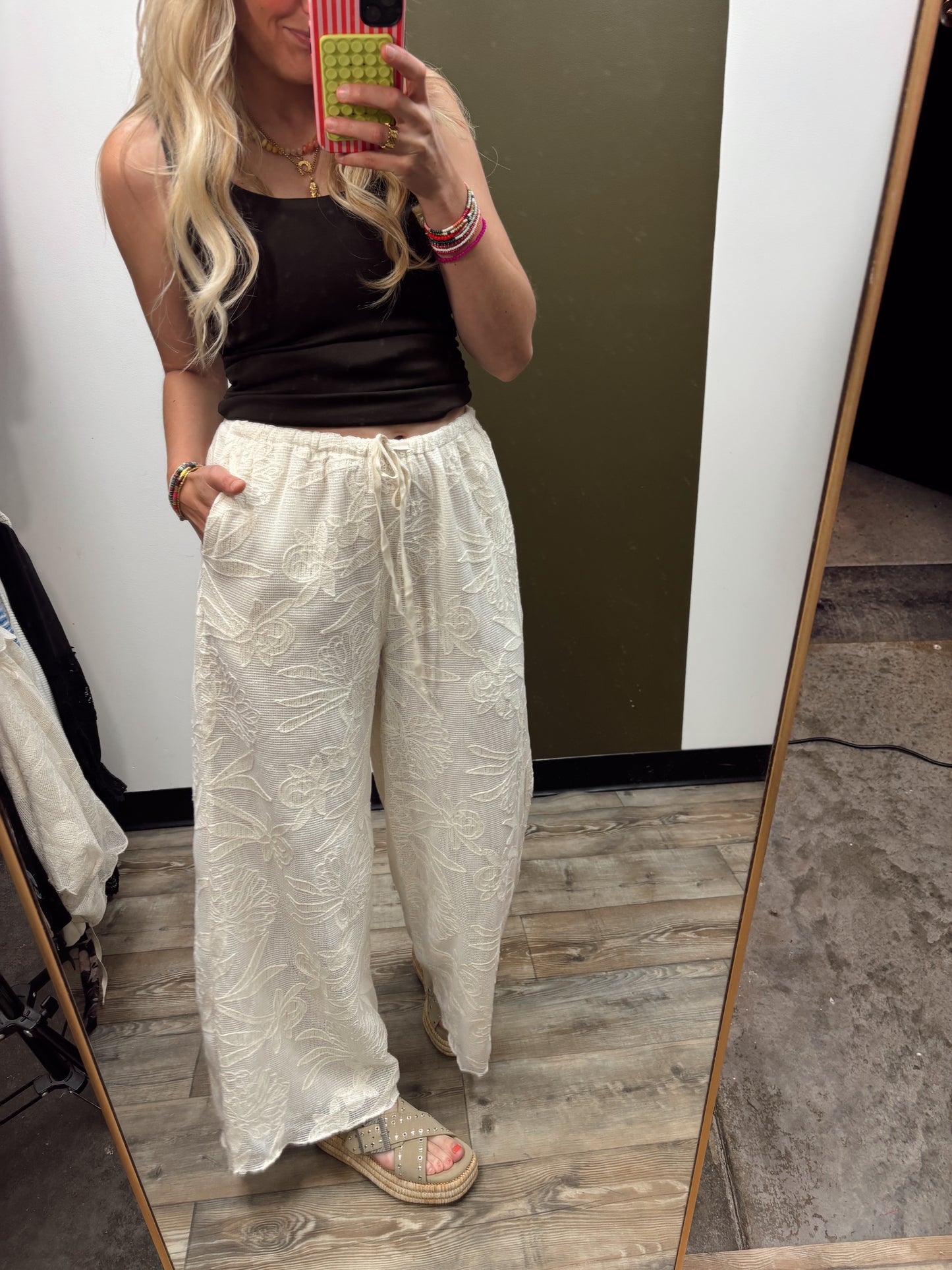 Boca Crochet Pant (Cream)