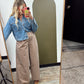 Siya Pinstripe Pant (Mocha)