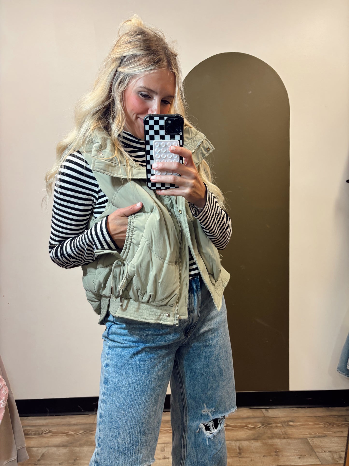 Palmer Tie Vest (Sage)