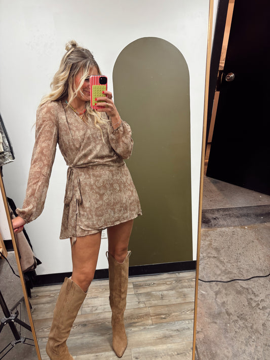 Amara Wrap Mini Dress