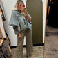 Colleen Cape Denim Jacket